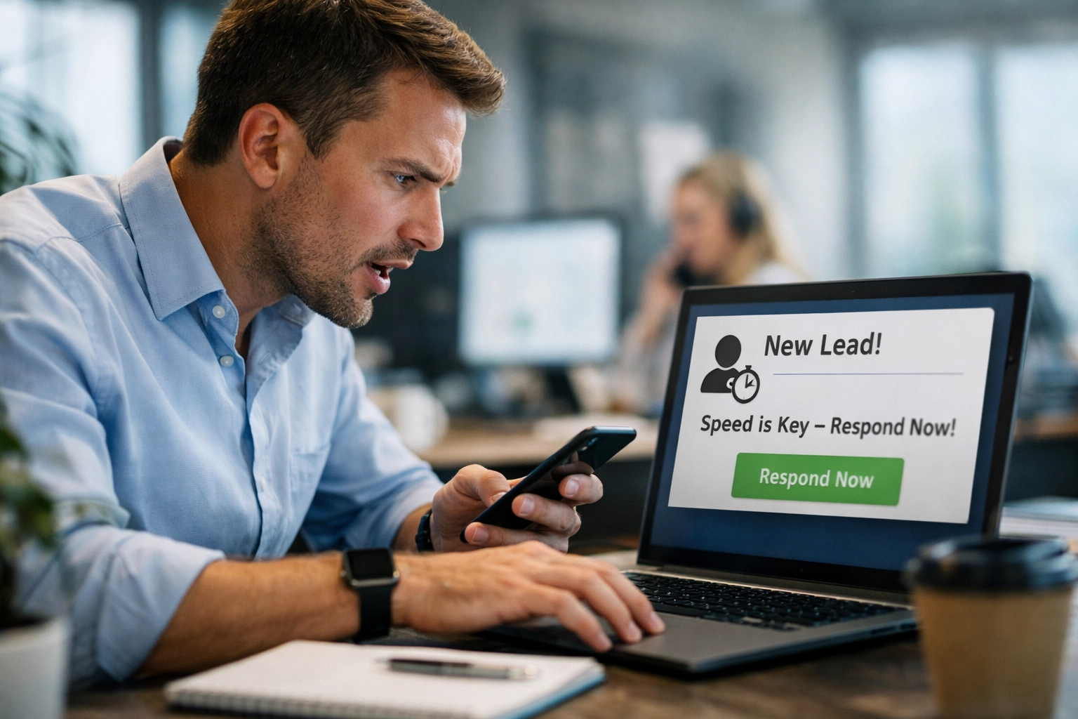 Speed to lead — fast lead response time drives conversion rates for service businesses